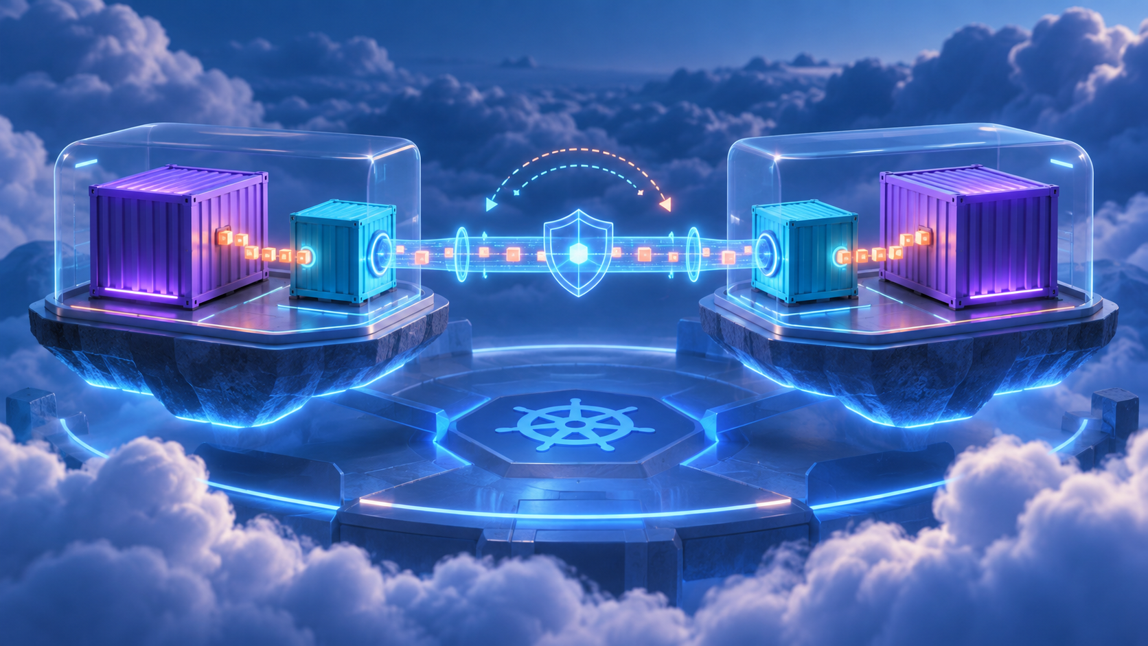 Two applications communicating through their Dapr sidecars on Kubernetes